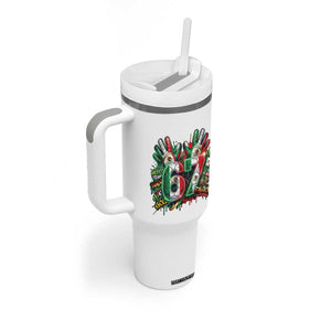 Funny Mexico Soccer Tumbler With Handle Six Seven Meme Trending Gift TS12 Print Your Wear