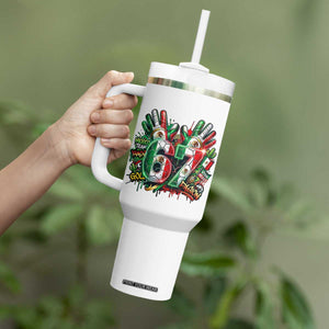 Funny Mexico Soccer Tumbler With Handle Six Seven Meme Trending Gift TS12 Print Your Wear