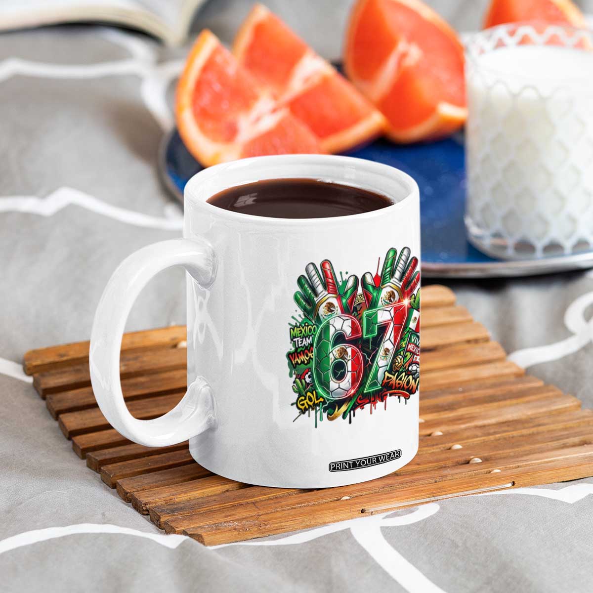 Funny Mexico Soccer Coffee Mug Six Seven Meme Trending Gift TS12 Print Your Wear