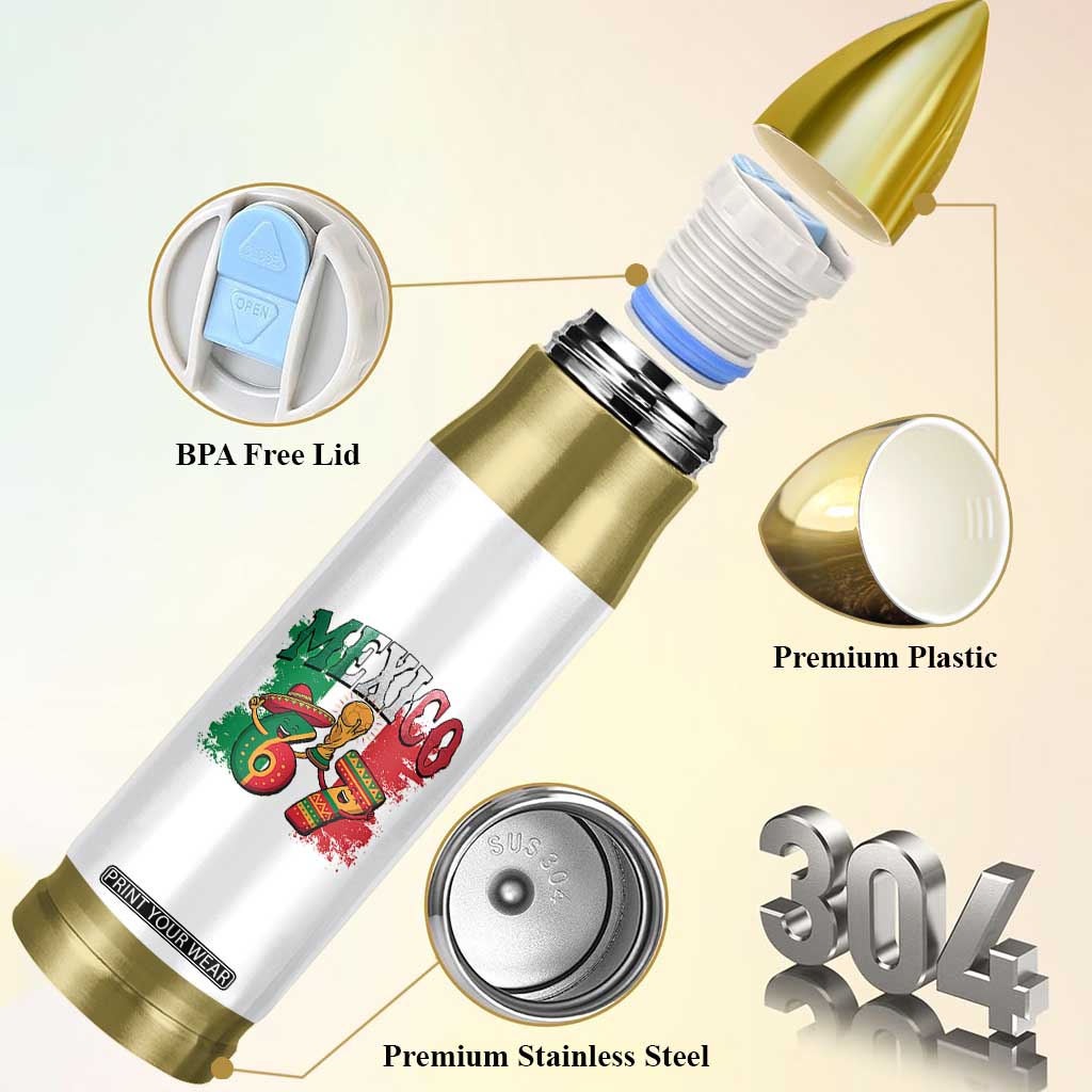 Mexico Soccer Fan Bullet Tumbler Funny 67 Viral Gen Alpha Slang Gift TS12 Print Your Wear
