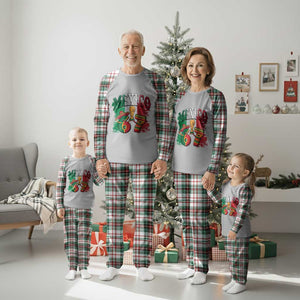 Mexico Soccer Fan Plaid Pajama Set Funny 67 Viral Gen Alpha Slang Gift TS12 Christmas Plaid Print Your Wear