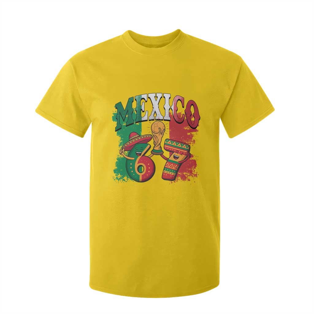 Mexico Soccer Fan T Shirt For Kid Funny 67 Viral Gen Alpha Slang Gift TS12 Daisy Print Your Wear