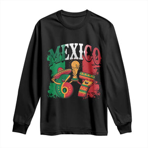 Mexico Soccer Fan Long Sleeve Shirt Funny 67 Viral Gen Alpha Slang Gift TS12 Black Print Your Wear