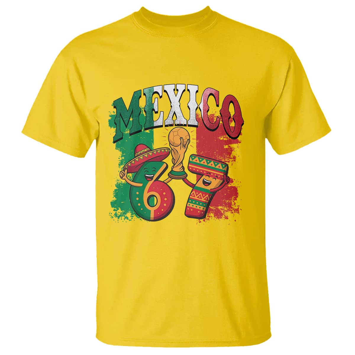 Mexico Soccer Fan T Shirt Funny 67 Viral Gen Alpha Slang Gift TS12 Daisy Print Your Wear