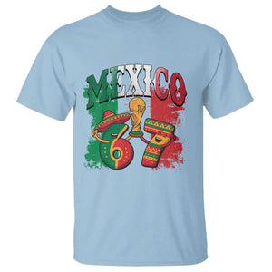 Mexico Soccer Fan T Shirt Funny 67 Viral Gen Alpha Slang Gift TS12 Light Blue Print Your Wear
