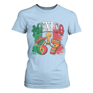 Mexico Soccer Fan T Shirt For Women Funny 67 Viral Gen Alpha Slang Gift TS12 Light Blue Print Your Wear