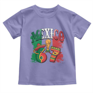 Mexico Soccer Fan Toddler T Shirt Funny 67 Viral Gen Alpha Slang Gift TS12 Violet Print Your Wear