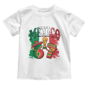 Mexico Soccer Fan Toddler T Shirt Funny 67 Viral Gen Alpha Slang Gift TS12 White Print Your Wear