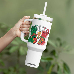 Mexico Soccer Fan Tumbler With Handle Funny 67 Viral Gen Alpha Slang Gift TS12 Print Your Wear