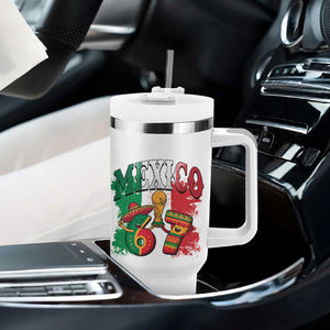 Mexico Soccer Fan Tumbler With Handle Funny 67 Viral Gen Alpha Slang Gift TS12 Print Your Wear