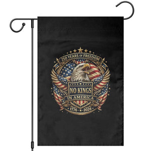 Vintage American Flag Eagle 250th Anniversary Garden Flag No Kings In America TS12 Black Print Your Wear