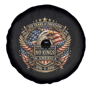 Vintage American Flag Eagle 250th Anniversary Spare Tire Cover No Kings In America TS12 Print Your Wear