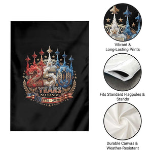 250 Years No Kings Garden Flag Patriotic Independence Anniversary TS12 Print Your Wear