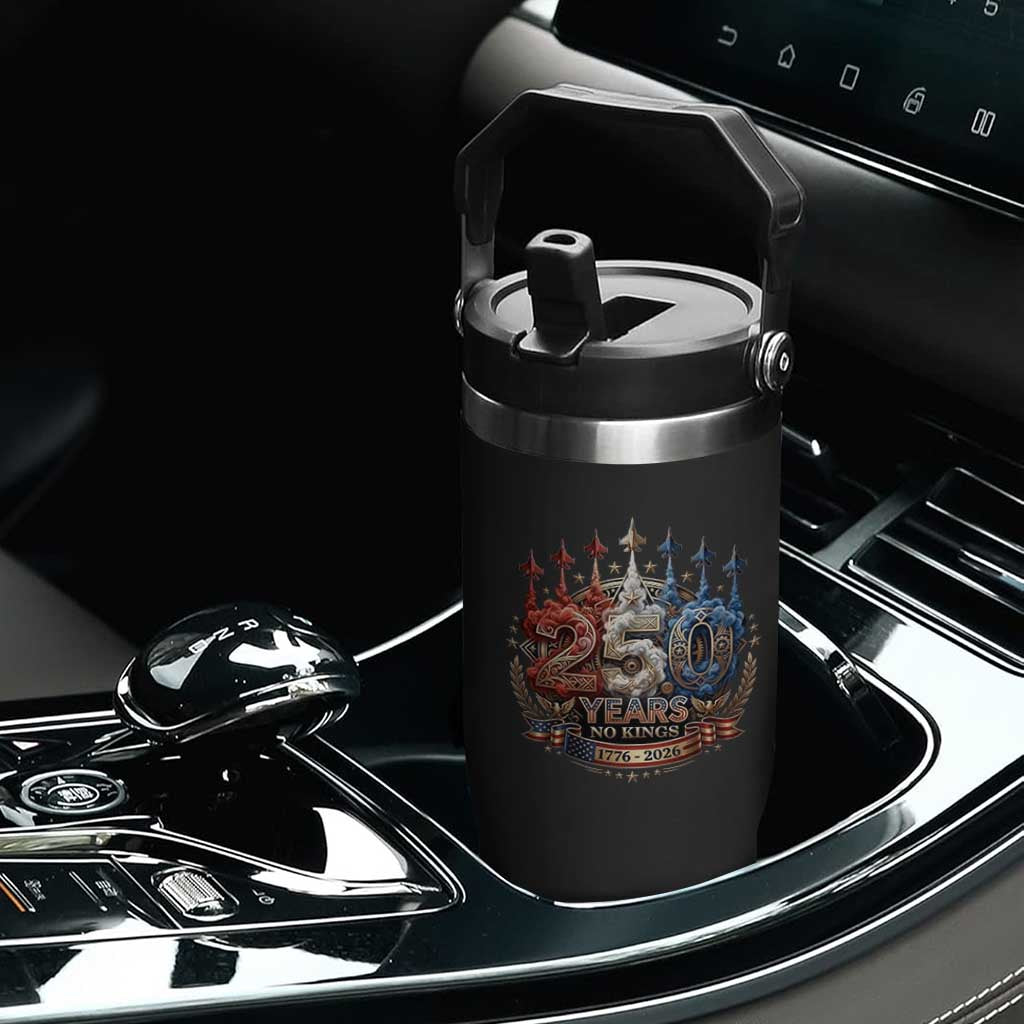 250 Years No Kings Flip Straw Tumbler Patriotic Independence Anniversary TS12 Print Your Wear