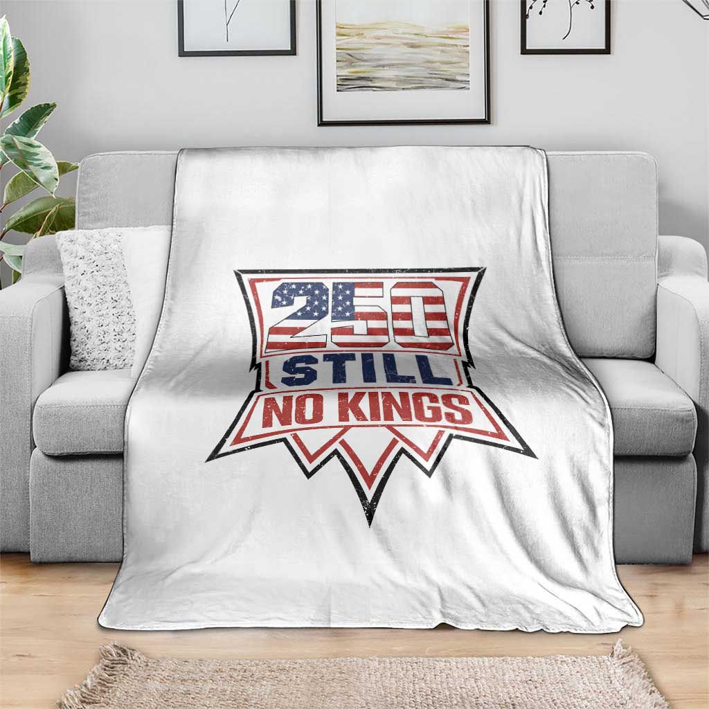 Crown Protest 250 Still No Kings Throw Blanket American Independence Pride TS12 Print Your Wear