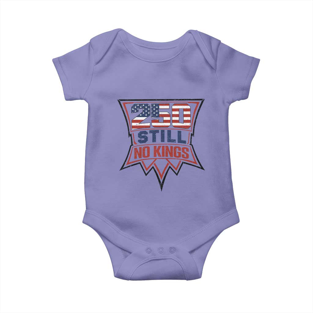 Crown Protest 250 Still No Kings Baby Onesie American Independence Pride TS12 Violet Print Your Wear