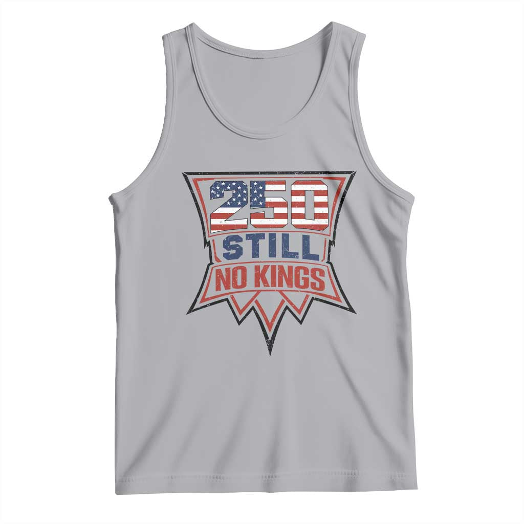 Crown Protest 250 Still No Kings Tank Top American Independence Pride TS12 Athletic Heather Print Your Wear
