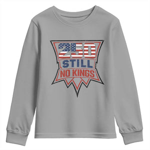 Crown Protest 250 Still No Kings Youth Sweatshirt American Independence Pride TS12 Sport Gray Print Your Wear