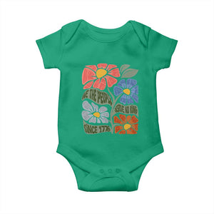 Wildflower Protest Baby Onesie We The People Serve No Kings TS12 Irish Green Print Your Wear