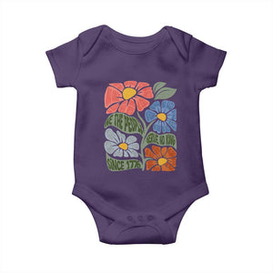 Wildflower Protest Baby Onesie We The People Serve No Kings TS12 Purple Print Your Wear
