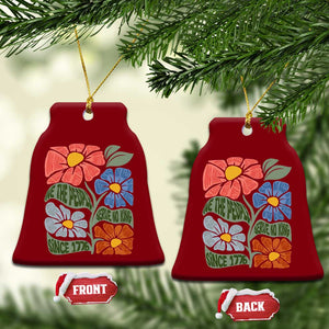 Wildflower Protest Ceramic Ornament We The People Serve No Kings TS12 Print Your Wear