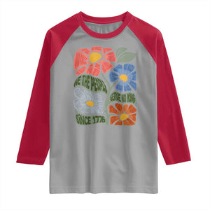 Wildflower Protest Raglan Shirt We The People Serve No Kings TS12 Sport Gray Red Print Your Wear