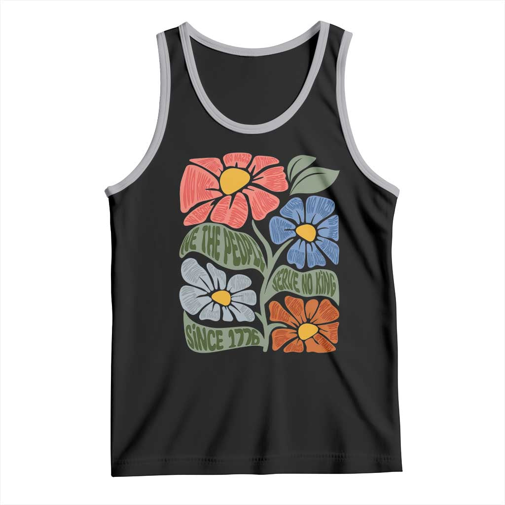 Wildflower Protest Tank Top We The People Serve No Kings TS12 Black Athletic Heather Print Your Wear
