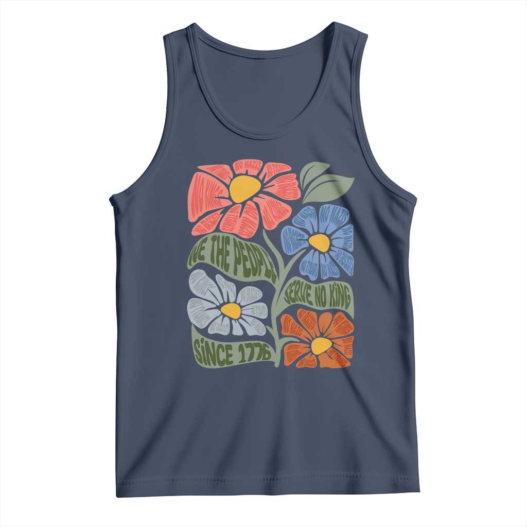 Wildflower Protest Tank Top We The People Serve No Kings TS12 Navy Print Your Wear