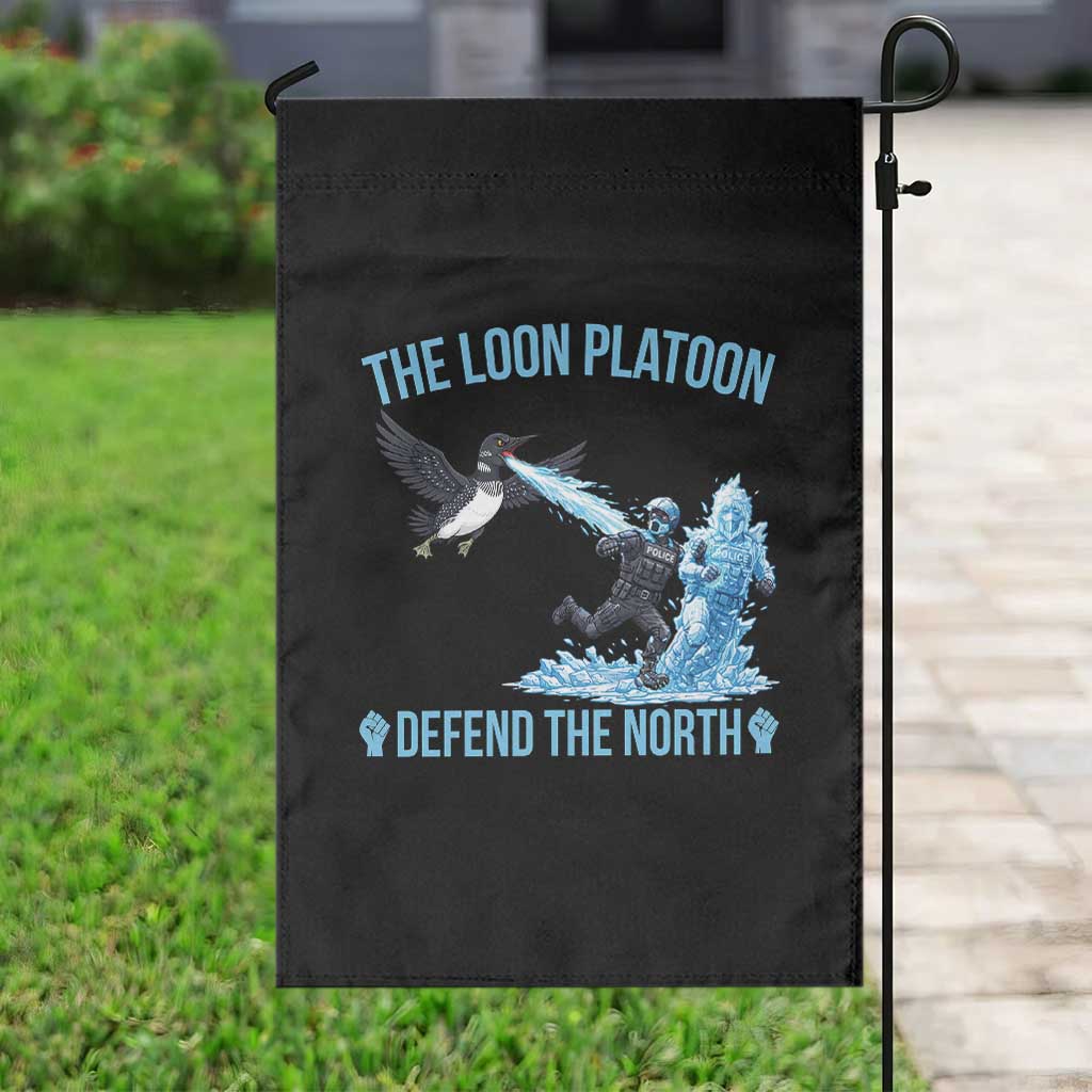 The Loon Platoon Defend The North Garden Flag Minnesota Rebel Loon Resist TS12 Print Your Wear
