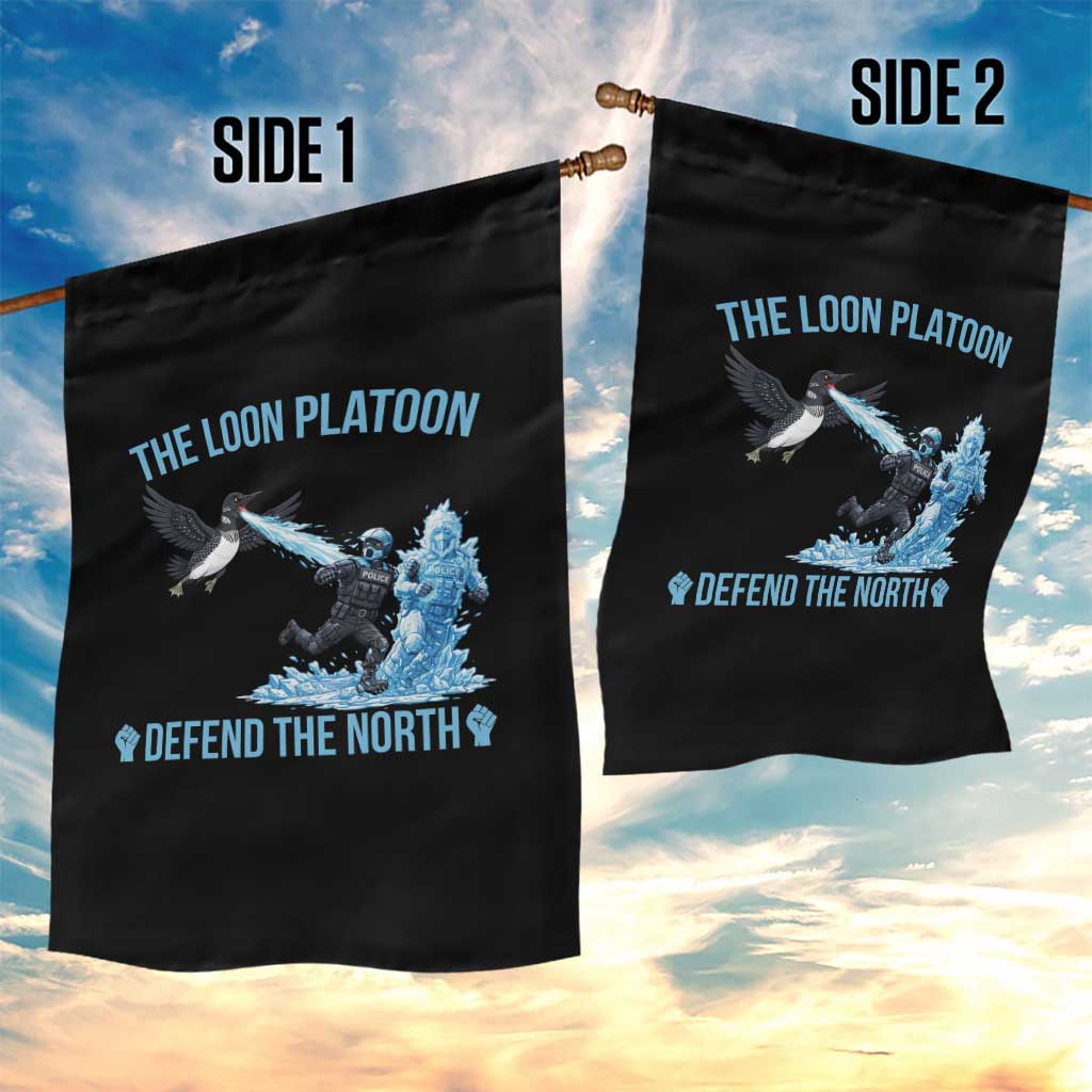 The Loon Platoon Defend The North Garden Flag Minnesota Rebel Loon Resist TS12 Print Your Wear