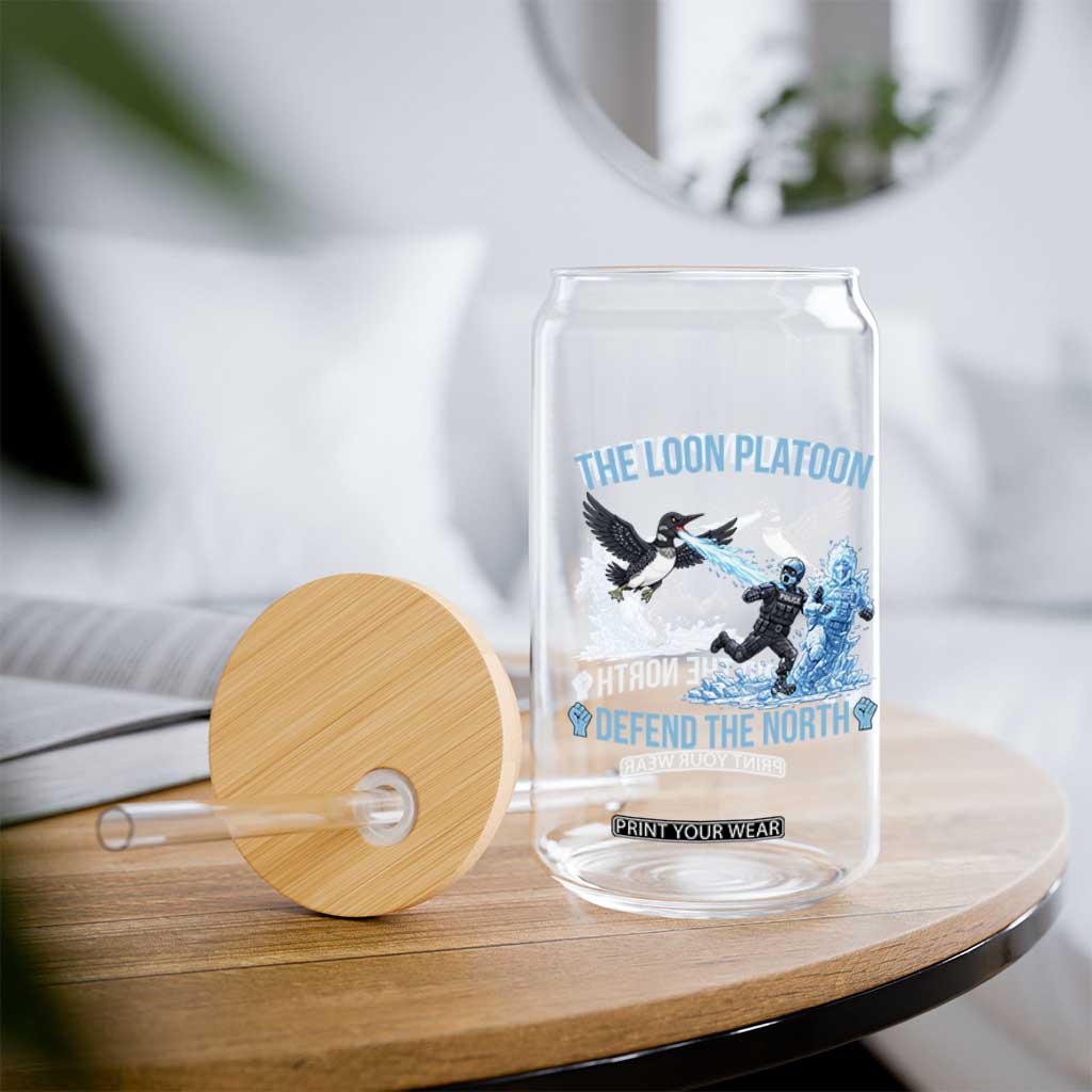 The Loon Platoon Defend The North Glass Can Minnesota Rebel Loon Resist TS12 Print Your Wear