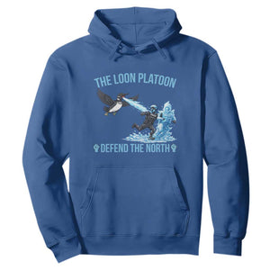 The Loon Platoon Defend The North Hoodie Minnesota Rebel Loon Resist TS12 Royal Blue Print Your Wear