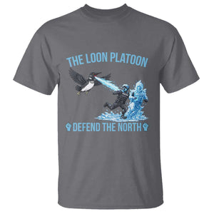 The Loon Platoon Defend The North T Shirt Minnesota Rebel Loon Resist TS12 Charcoal Print Your Wear