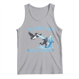The Loon Platoon Defend The North Tank Top Minnesota Rebel Loon Resist TS12 Athletic Heather Print Your Wear