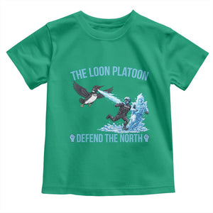 The Loon Platoon Defend The North Toddler T Shirt Minnesota Rebel Loon Resist TS12 Irish Green Print Your Wear