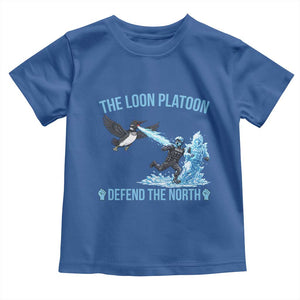 The Loon Platoon Defend The North Toddler T Shirt Minnesota Rebel Loon Resist TS12 Royal Blue Print Your Wear