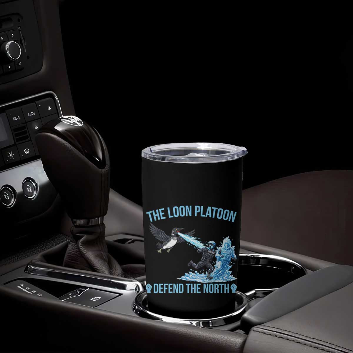 The Loon Platoon Defend The North Tumbler Cup Minnesota Rebel Loon Resist TS12 Print Your Wear
