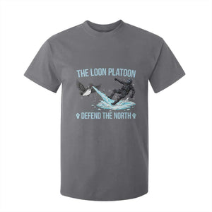 The Loon Platoon Defend The North T Shirt For Kid Minnesota State Bird Rebel TS12 Charcoal Print Your Wear