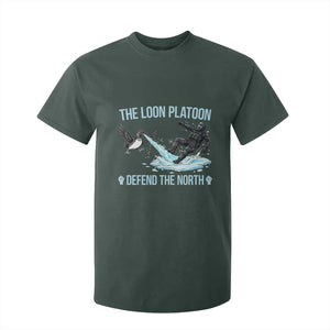 The Loon Platoon Defend The North T Shirt For Kid Minnesota State Bird Rebel TS12 Dark Forest Green Print Your Wear