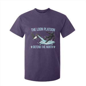 The Loon Platoon Defend The North T Shirt For Kid Minnesota State Bird Rebel TS12 Purple Print Your Wear