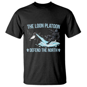 The Loon Platoon Defend The North T Shirt Minnesota State Bird Rebel TS12 Black Print Your Wear
