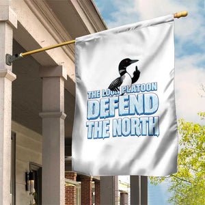 The Loon Platoon Defend The North Garden Flag MN State Bird Loon Resistance TS12 Print Your Wear