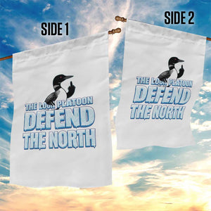 The Loon Platoon Defend The North Garden Flag MN State Bird Loon Resistance TS12 Print Your Wear