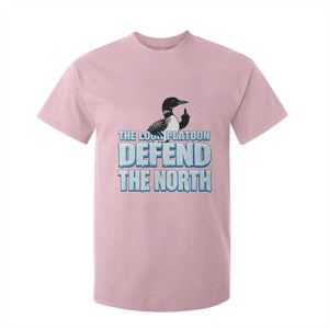 The Loon Platoon Defend The North T Shirt For Kid MN State Bird Loon Resistance TS12 Light Pink Print Your Wear