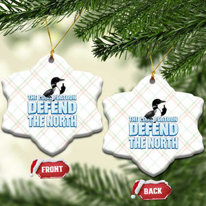 The Loon Platoon Defend The North Ceramic Ornament MN State Bird Loon Resistance TS12 Print Your Wear