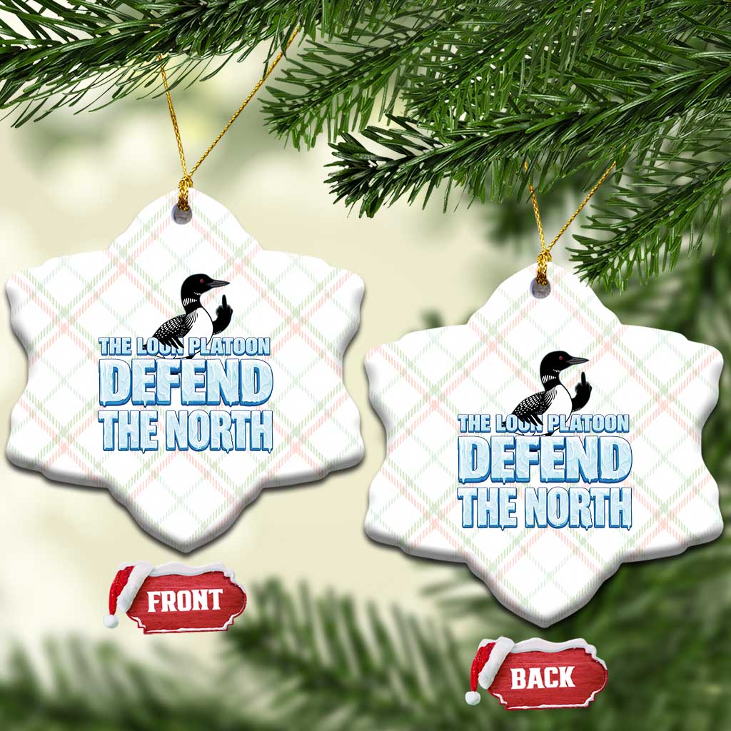 The Loon Platoon Defend The North Ceramic Ornament MN State Bird Loon Resistance TS12 Print Your Wear