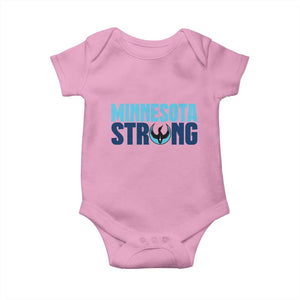 MN State Bird Loon Baby Onesie Minnesota Strong Pride TS12 Light Pink Print Your Wear