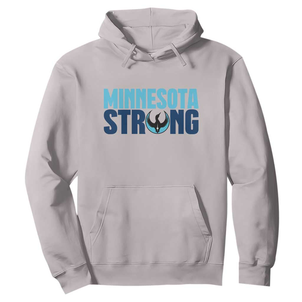 MN State Bird Loon Hoodie Minnesota Strong Pride TS12 Ice Gray Print Your Wear