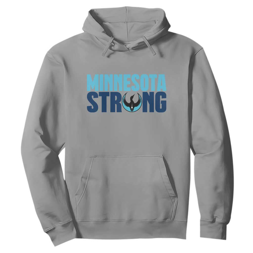 MN State Bird Loon Hoodie Minnesota Strong Pride TS12 Sport Gray Print Your Wear