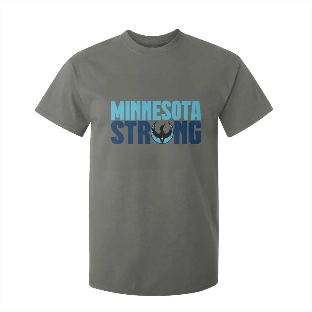 MN State Bird Loon T Shirt For Kid Minnesota Strong Pride TS12 Military Green Print Your Wear